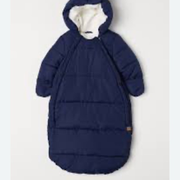 H&M Other - H&M PADDED ALL-IN-ONE SUIT Navy Blue Kids Sleep Sack size 2-6 months